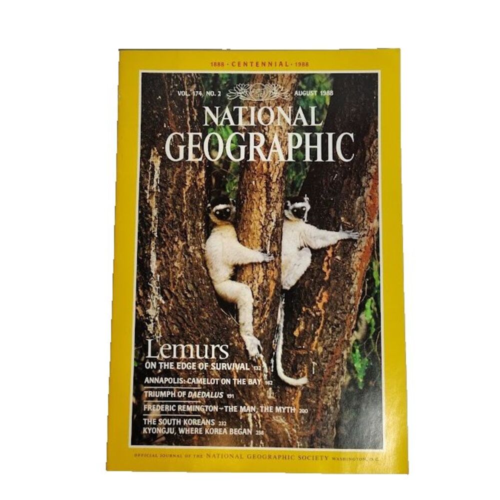 National Geographic Lemurs On The Edge of Survival August 1988 Vol 174 No 2